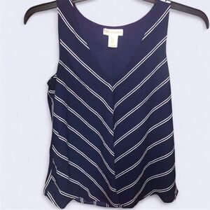Cynthia Rowley Navy and White Striped Tank Top. EUC.